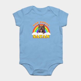 Not Today Satan! Roger the Cat Rainbow Baby Bodysuit